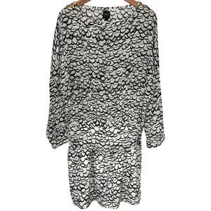 Swildens Paris Printed Long Sleeve Mini Dress Size Small